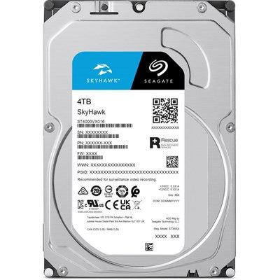 Seagate SkyHawk 4TB Surveillance SATA III 3.5" Internal Hard Drive ST4000VX016 CMR 256MB Cache, RV Sensors