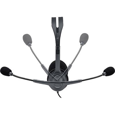 Logitech H110 Stereo Headset Black 3.5mm Dual Plug