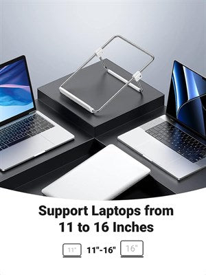 UGREEN Desktop Laptop Stand for Desk Adjustable Portable Laptop Riser Holder Notebook Computer Stand 80348