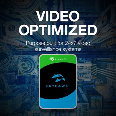 Seagate SkyHawk 4TB Surveillance SATA III 3.5" Internal Hard Drive ST4000VX016 CMR 256MB Cache, RV Sensors