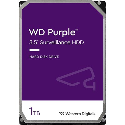 Western Digital 1TB WD Purple Surveillance Internal Hard Drive, SATA 6 Gb/s, 64MB Cache, 3.5", WD11PURZ