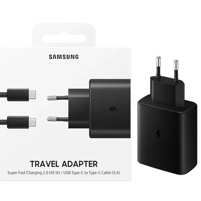 Samsung 45W Super Fast Charger with Type C to Type C Cable, PD 3.0 PPS, Compatible with Galaxy S22, S21, Note 20, and More